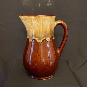 Vintage RRP Roseville Pottery Brown Drip Pitcher